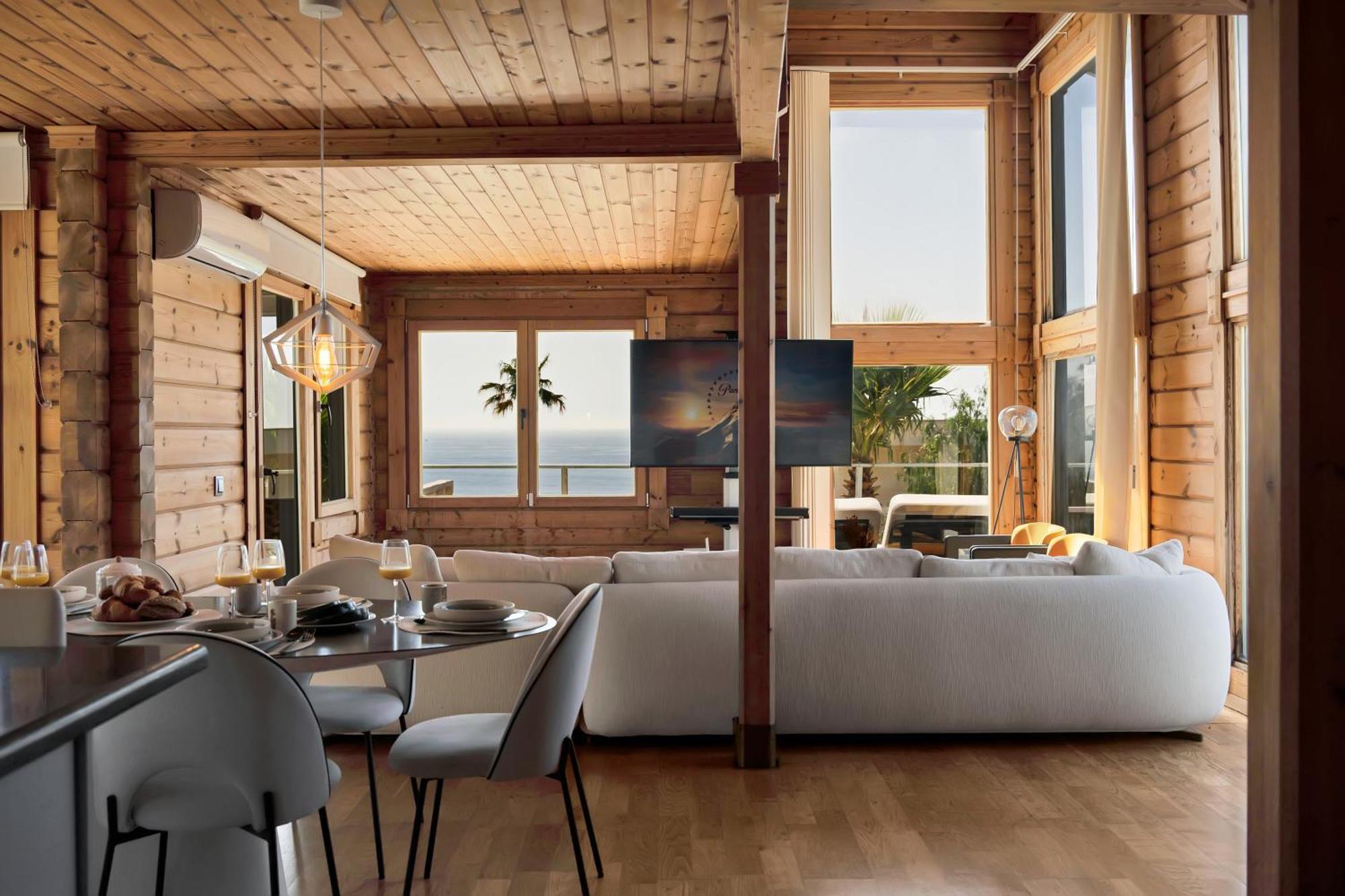 Increible Villa De Madera Con Vistas Al Mar Algeciras Bagian luar foto